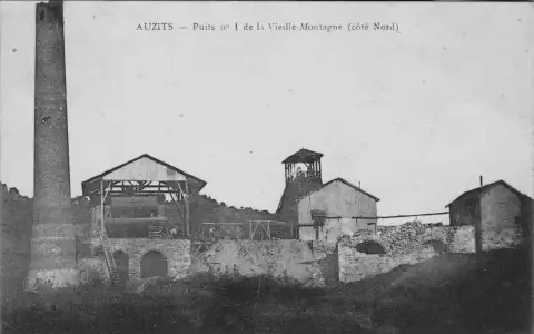 Le puits n°1 de la Vieille-Montagne à Decazeville, ancien site minier en Aveyron
